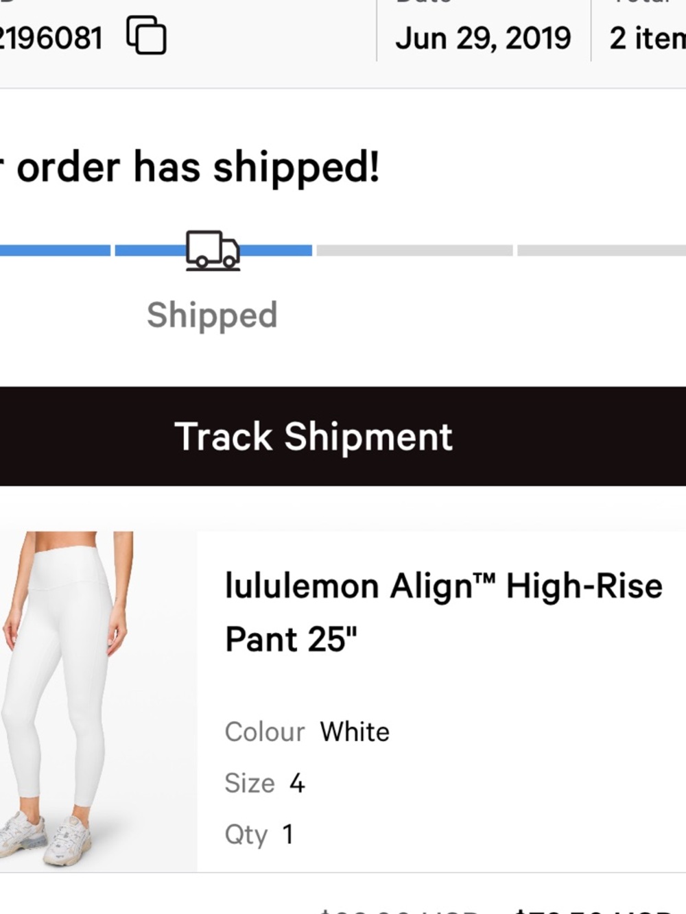 Lululemon high rise align leggings 25 in - Picture 6 of 6